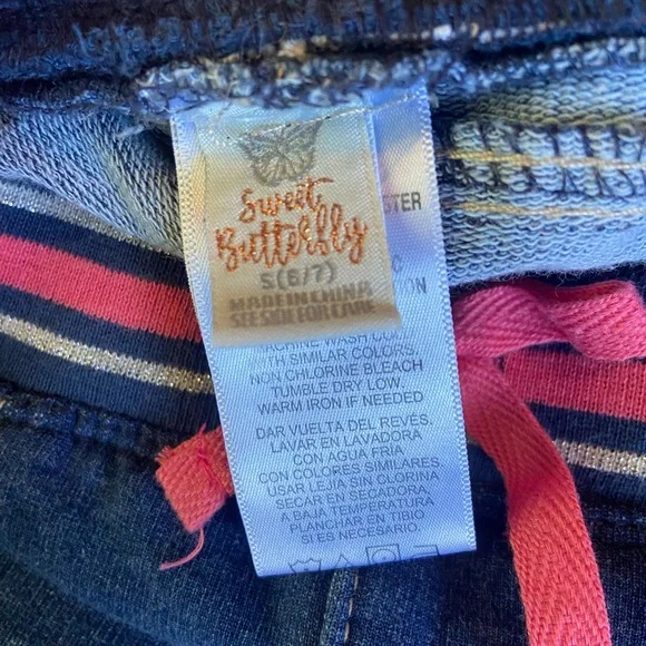 Girls Jeggings with pink accent - Picture 2 of 2